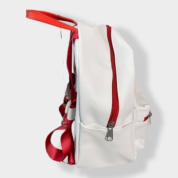 Hello Kitty Face Mini Backpack Faux Leather Sanrio Hard to Find New with Tags - Picture 3 of 8